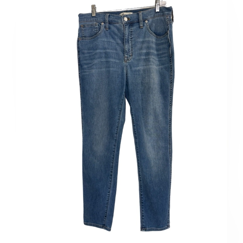 Madewell light wash high rise skinny jeans